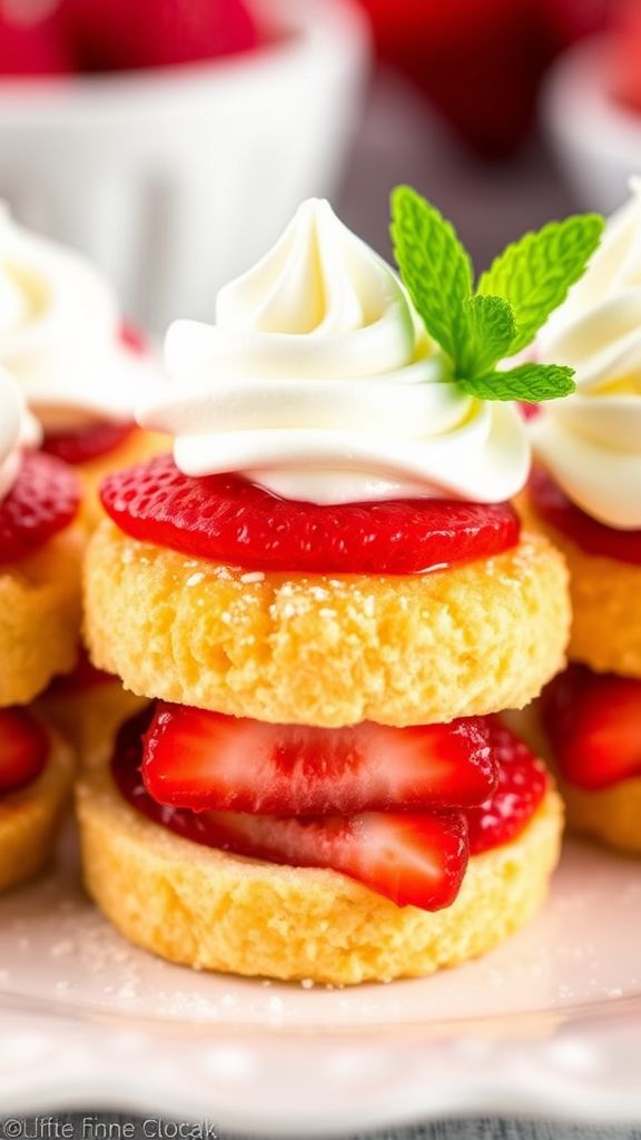 Sideline Strawberry Shortcake Bites