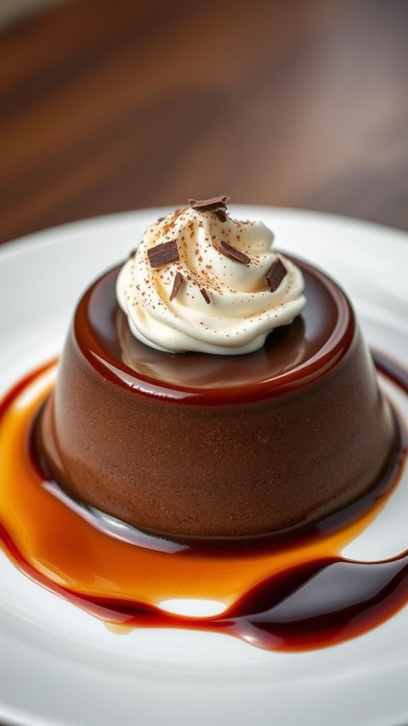 Silky Espresso Chocolate Flan