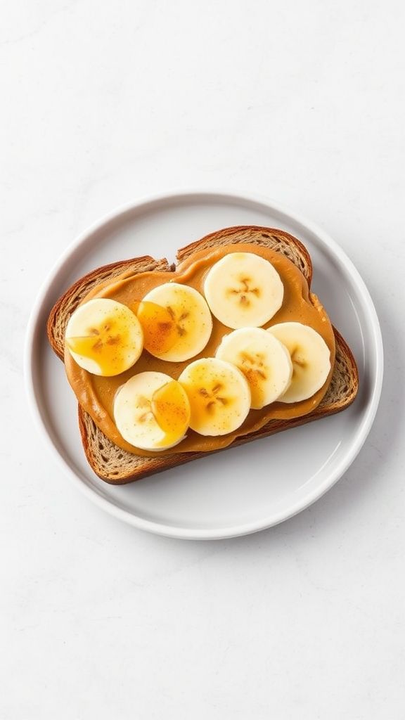 Simple Peanut Butter Banana Sandwich  