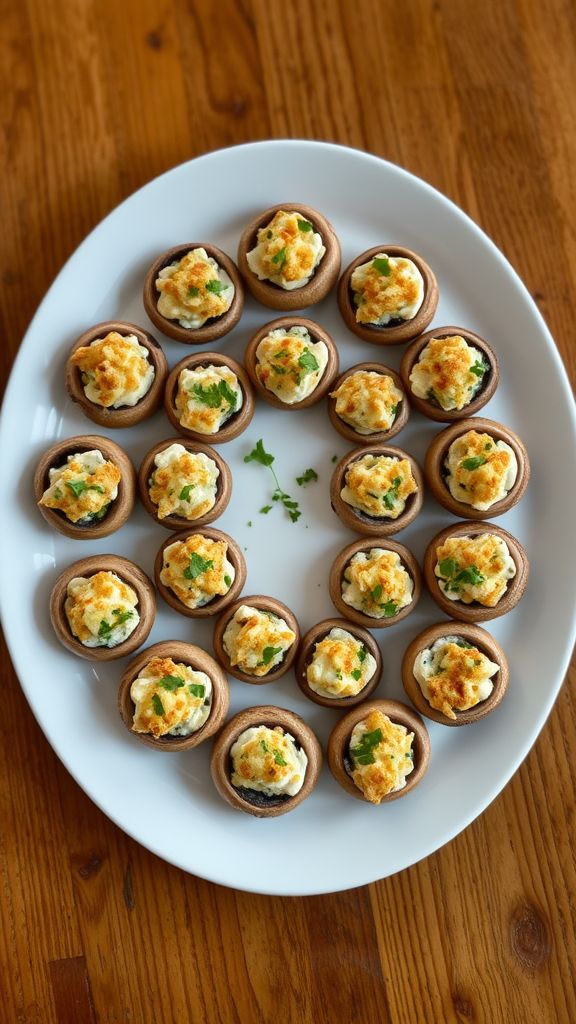 Simple Stuffed Mushrooms  