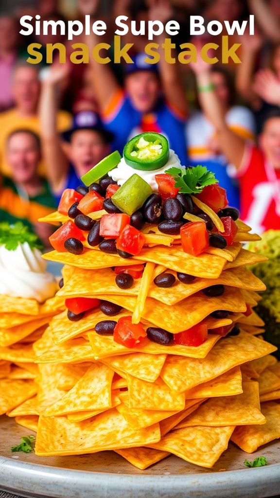 Simple Super Bowl Snack Stack  