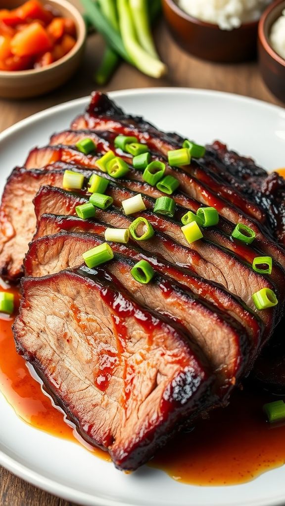 Slow Cooked Korean BBQ Brisket