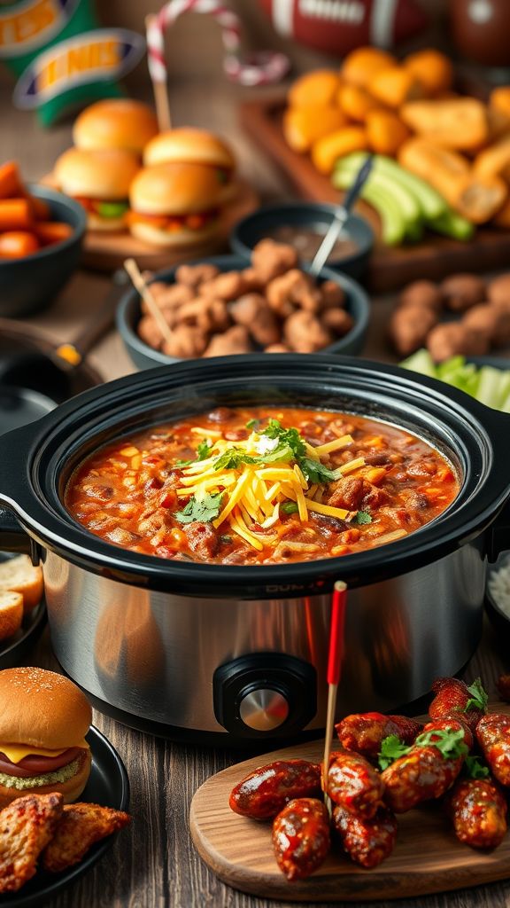 slow cooker game day recipes