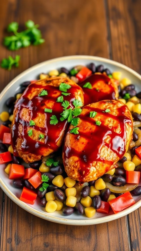 Smoky BBQ Chicken and Bean Medley