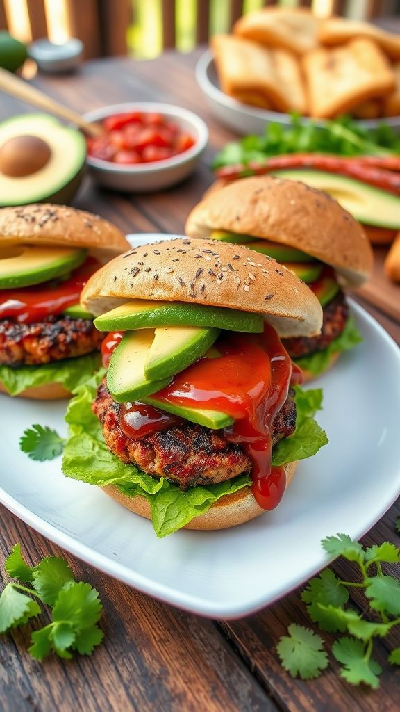 Smoky Chipotle Bean Burgers  