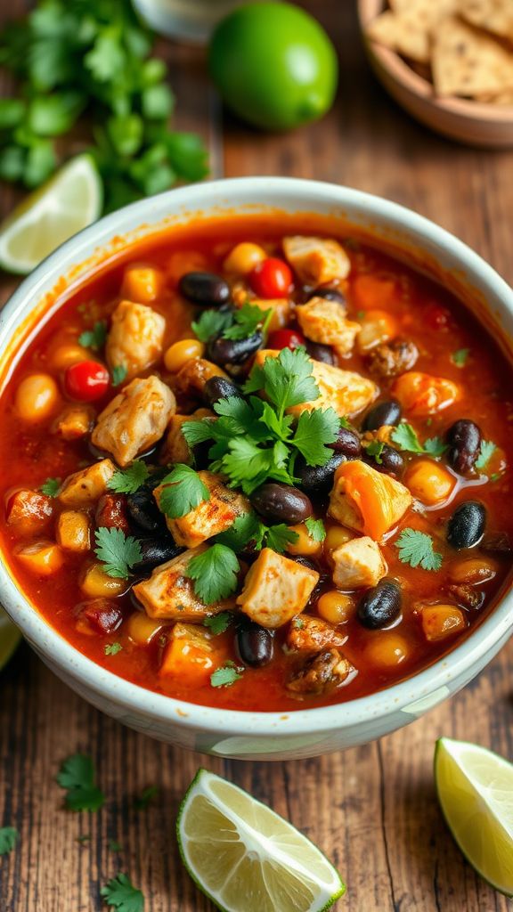 Smoky Chipotle Chicken Chili  