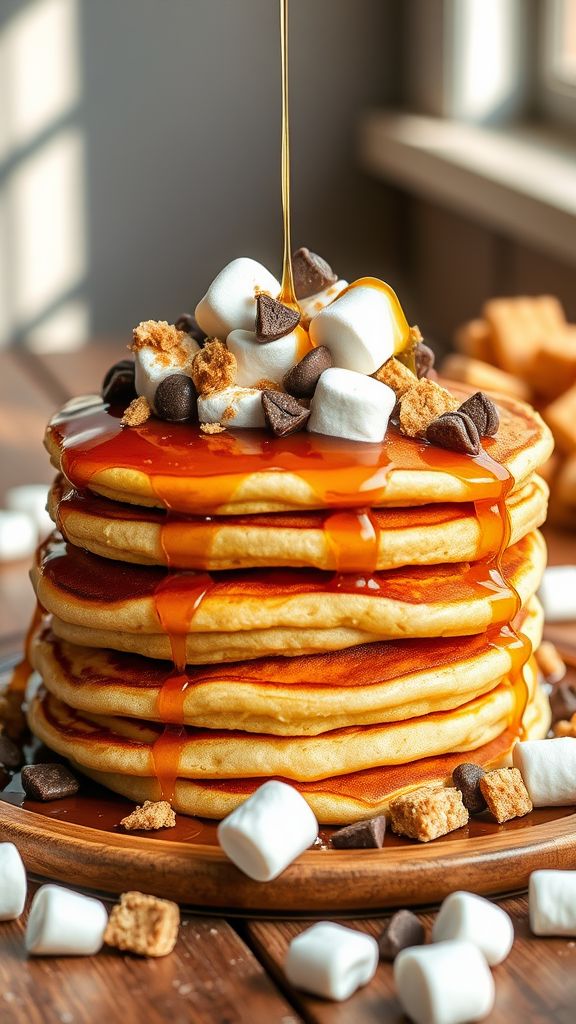 S'mores High-Protein Pancakes  