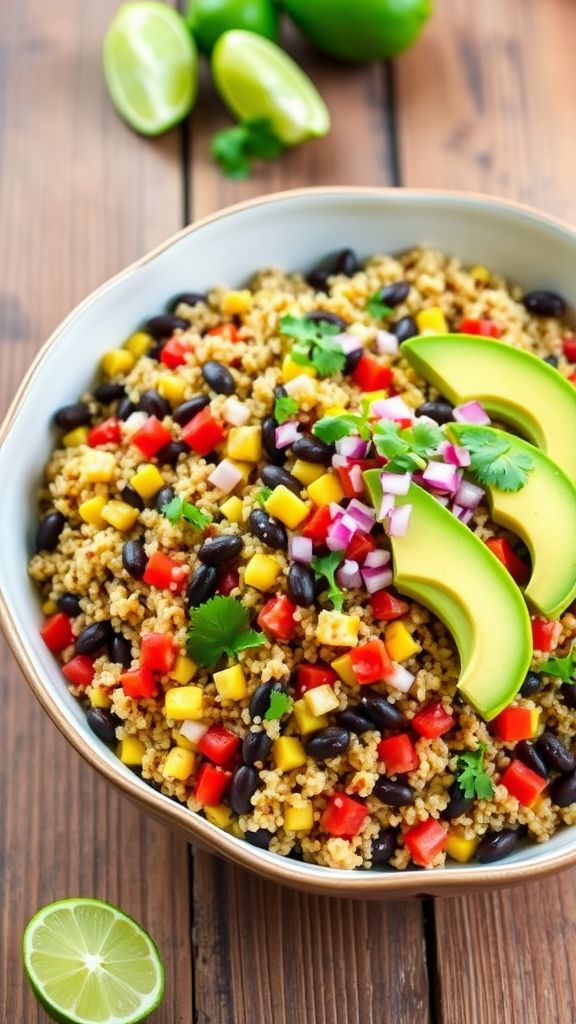 Southwest Bean and Quinoa Salad  