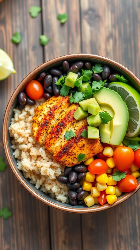 Southwest Chicken Meal Prep Bowls  