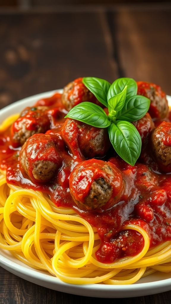 Spaghetti Squash with Meatballs