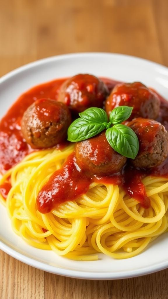 Spaghetti Squash with Meatballs