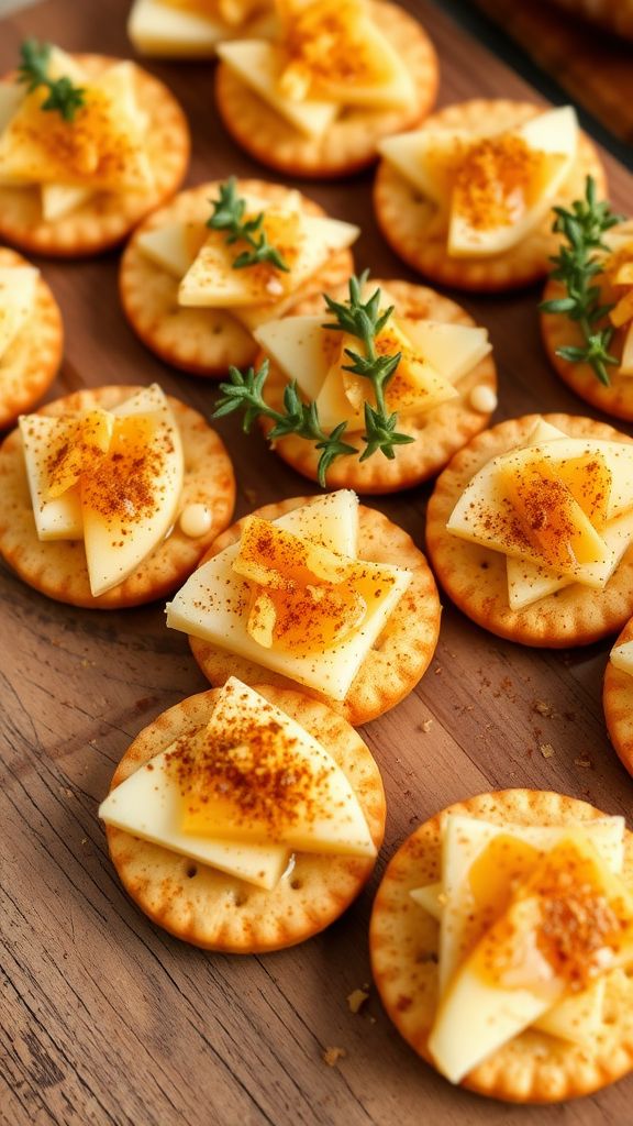 Spiced Apple and Cheese Bites  