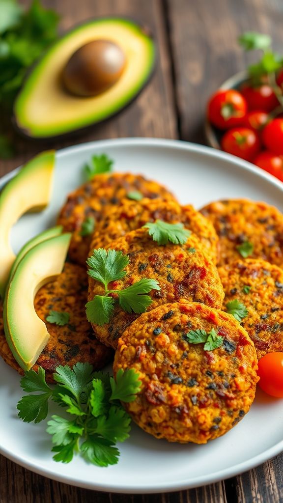 Spiced Red Lentil and Carrot Patties  