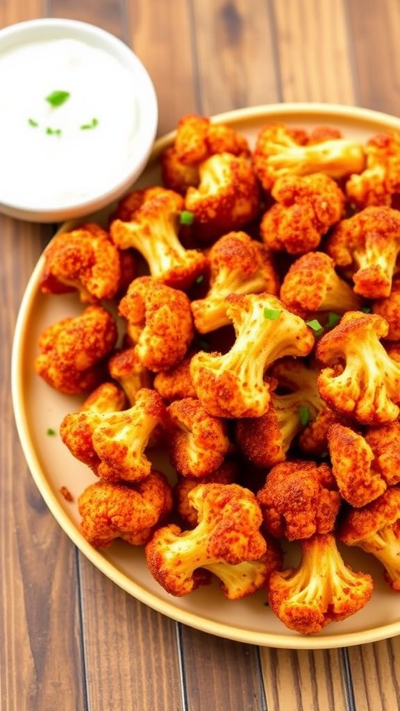 Spicy Air Fryer Cauliflower Bites