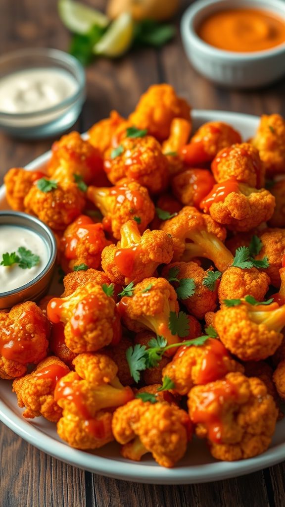 Spicy Buffalo Cauliflower Bites  