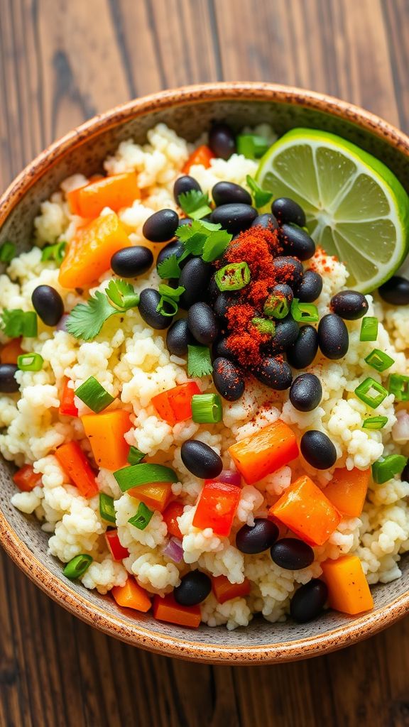 Spicy Cauliflower Rice Bowl  