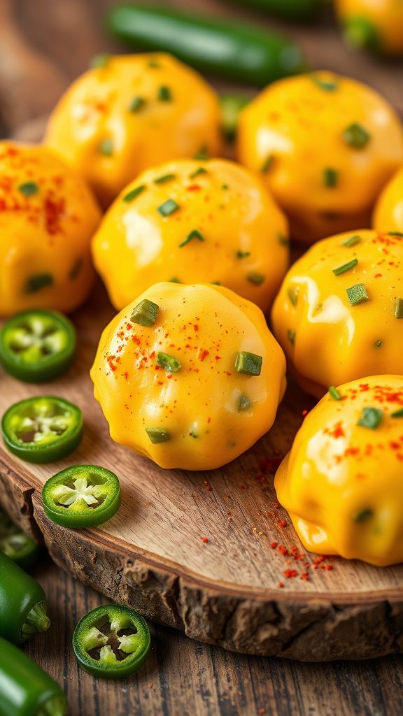 Spicy Cheddar Jalapeño Fat Bombs  