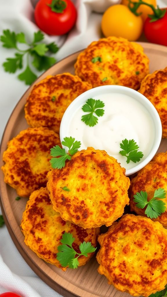 Spicy Chickpea Fritters  