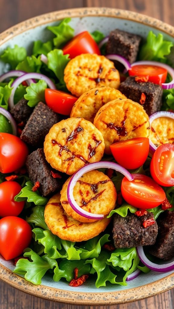 Spicy Irish Black Pudding Salad  