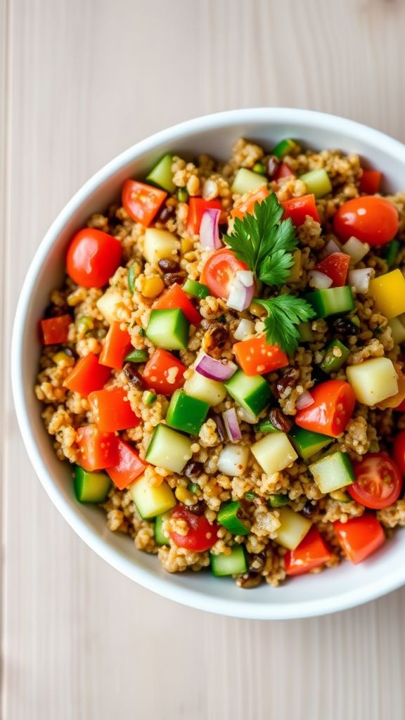 Spicy Lentil and Quinoa Salad