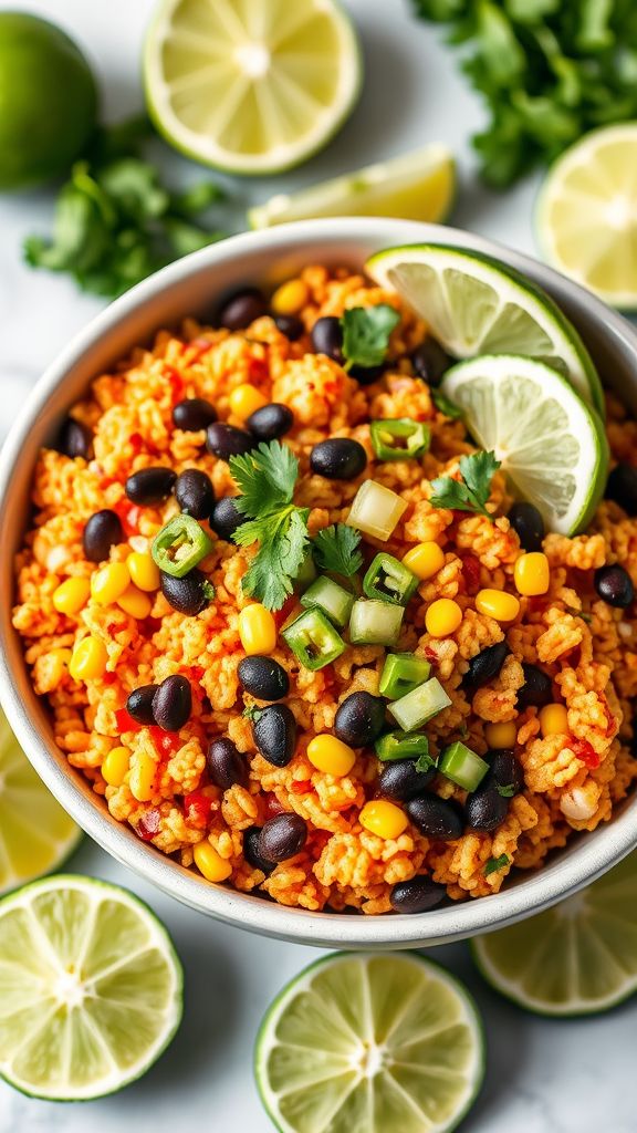 Spicy Mexican Cauliflower Rice Bowl