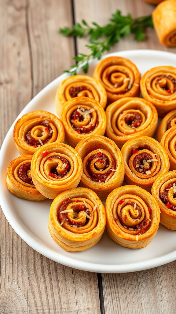 Spicy Sausage Pinwheels