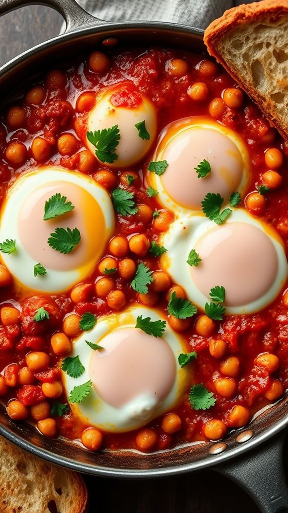 Spicy Shakshuka with Chickpeas  