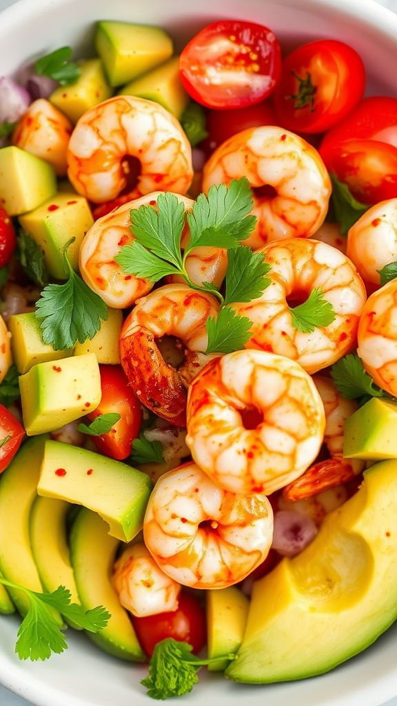 Spicy Shrimp and Avocado Salad