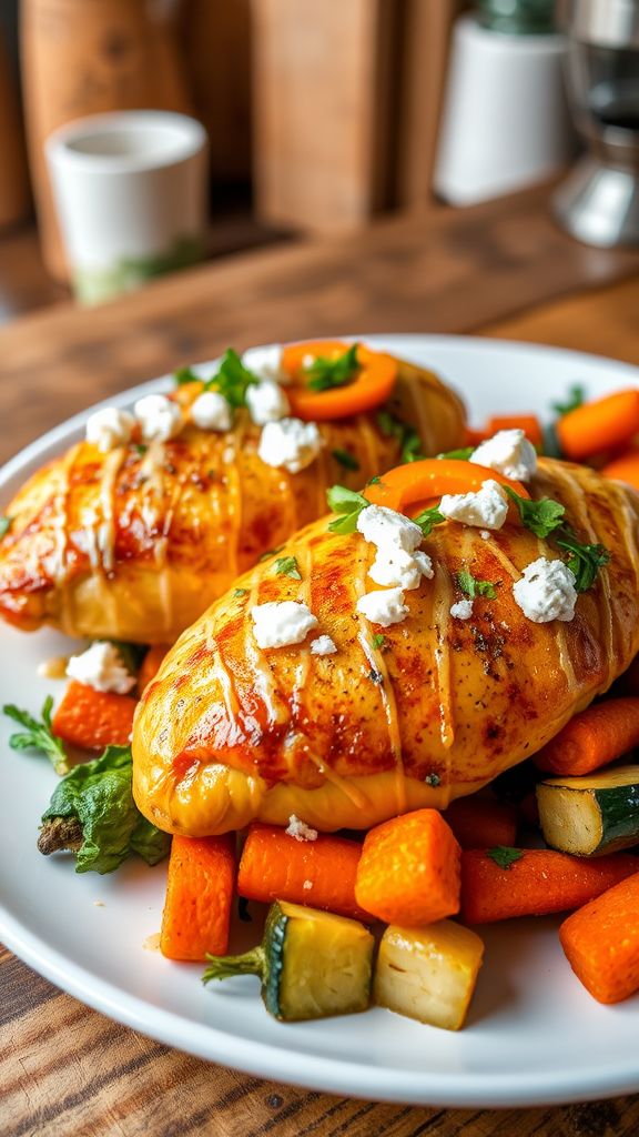 Spinach and Feta Stuffed Chicken Breast