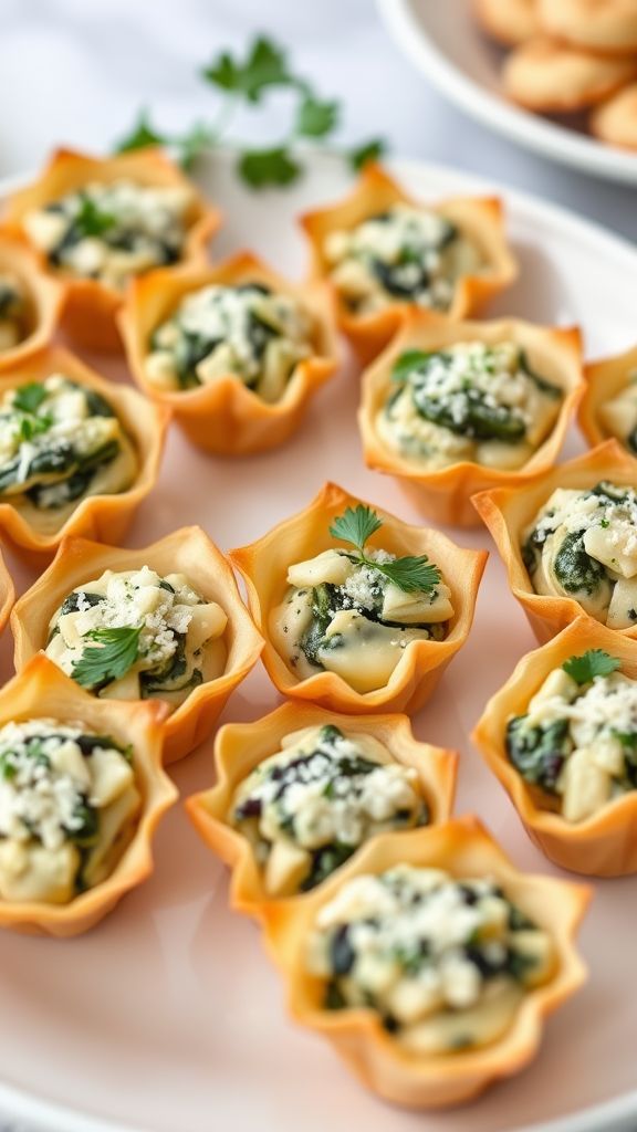 Spinach Artichoke Dip Cups