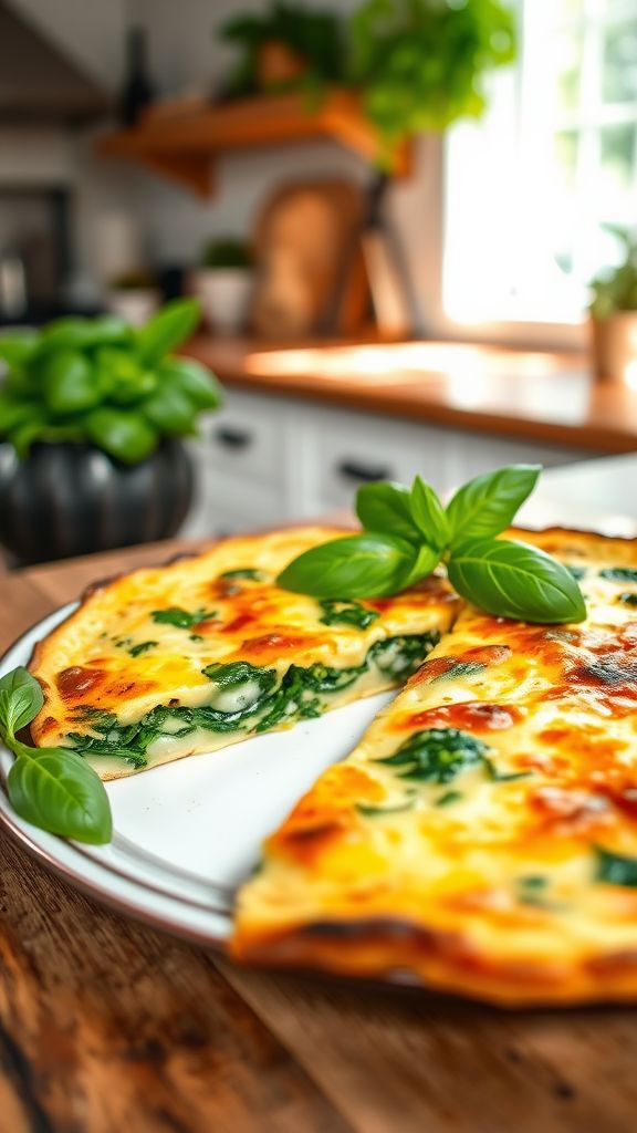 Spinach Basil Frittata