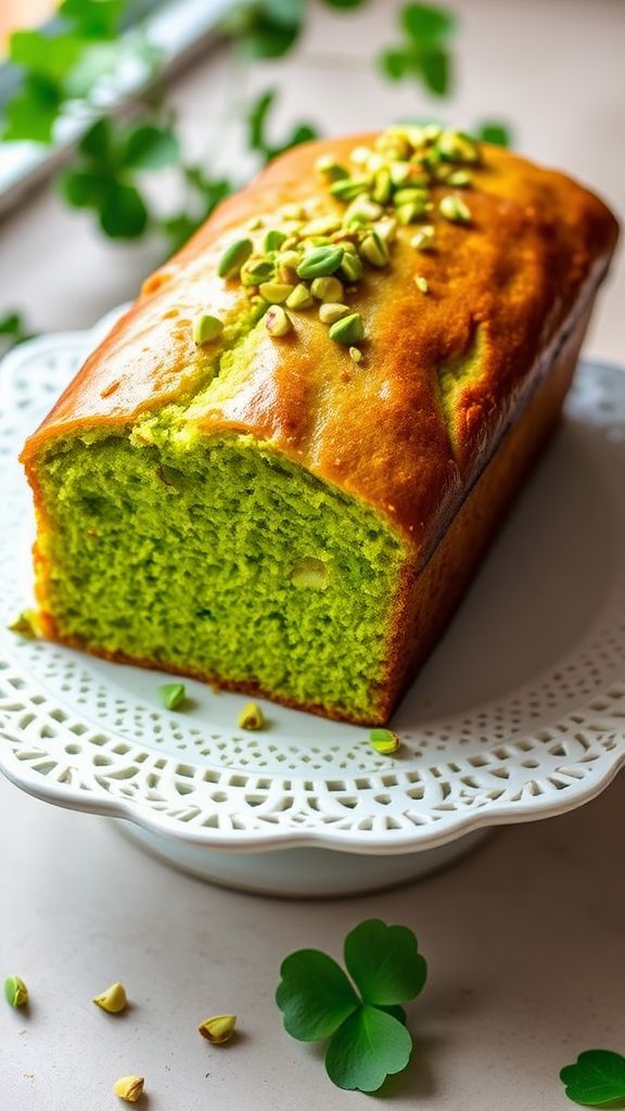 St. Paddy's Pistachio Pound Cake  