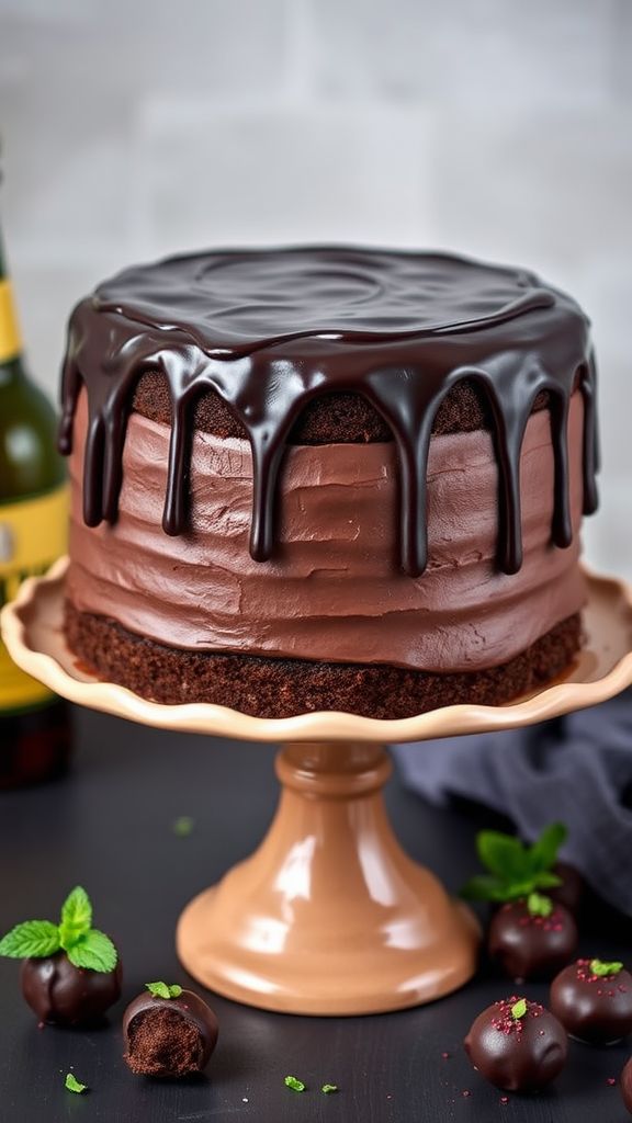 Stout-infused Chocolate Cake  