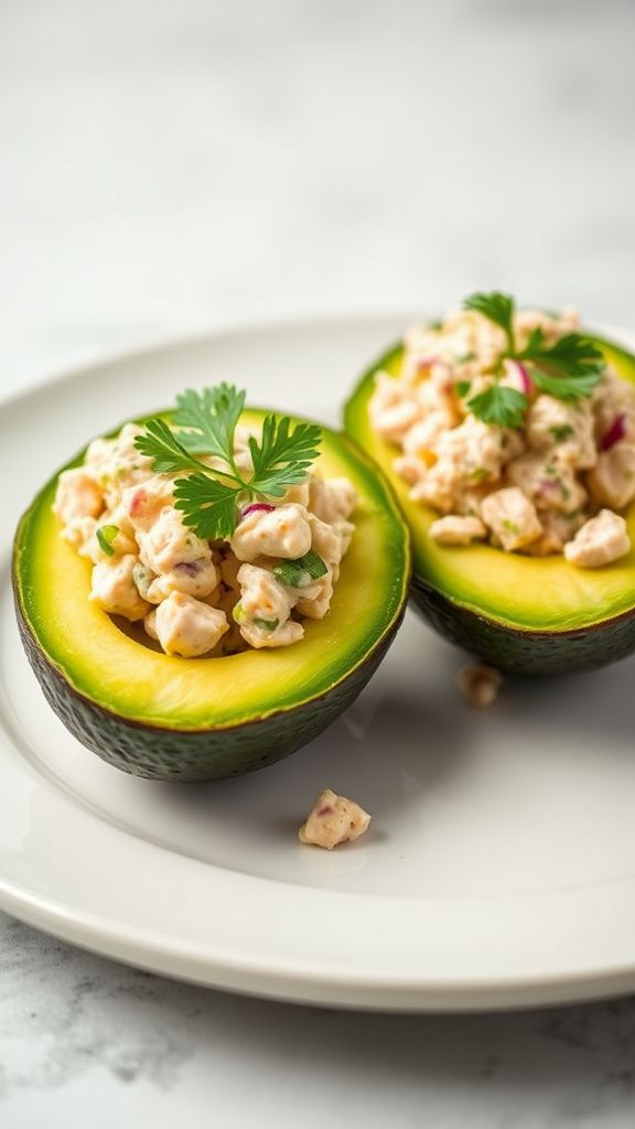 Stuffed Avocado with Tuna Salad