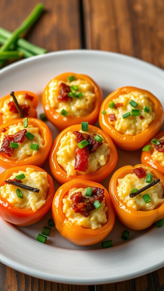 Stuffed Bell Pepper Poppers