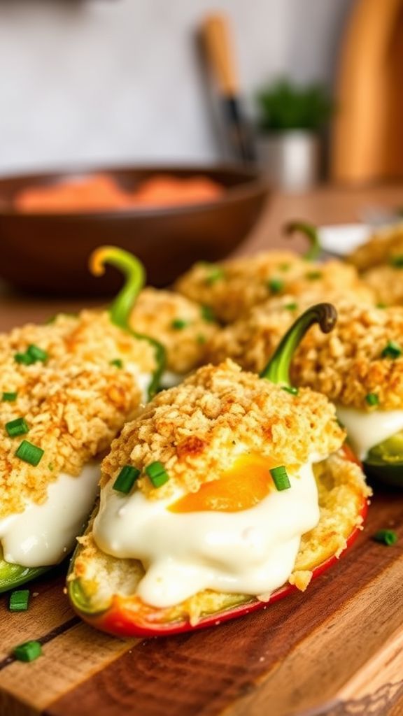 Stuffed Jalapeño Poppers with Cream Cheese  