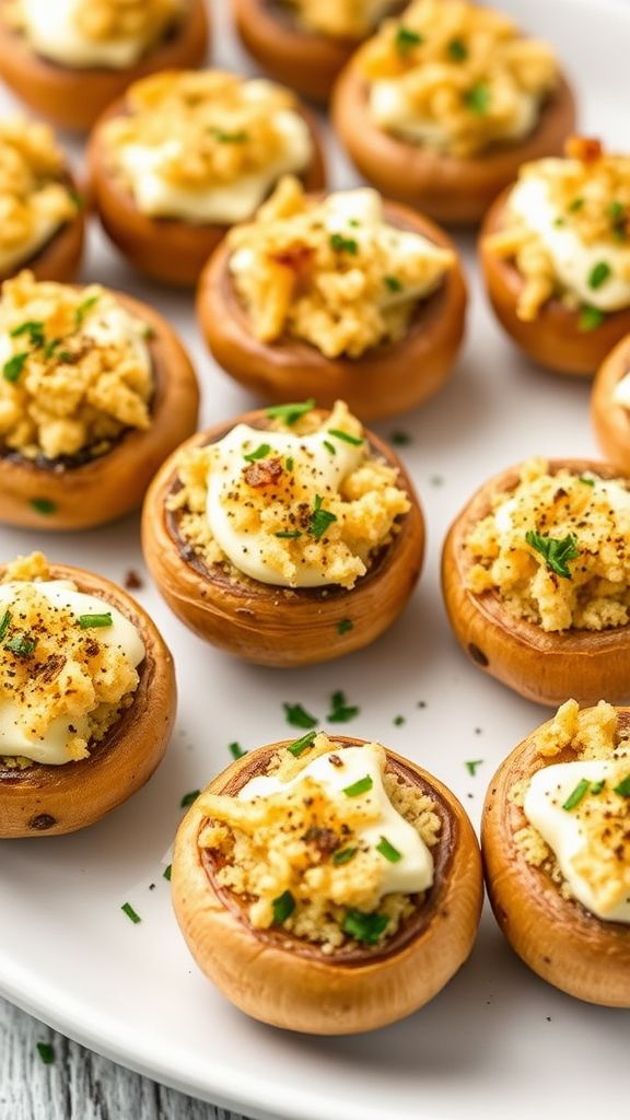 Stuffed Mushroom Bites