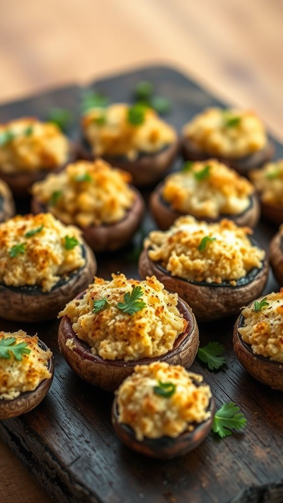 Stuffed Mushroom Caps