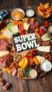 super bowl charcuterie board ideas to elevate your party