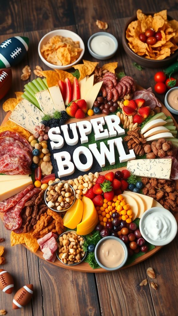 super bowl charcuterie board ideas to elevate your party