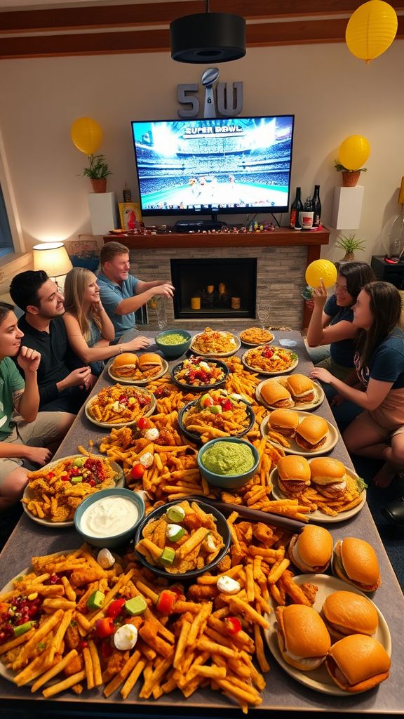 super bowl food party dinners for game day comfort