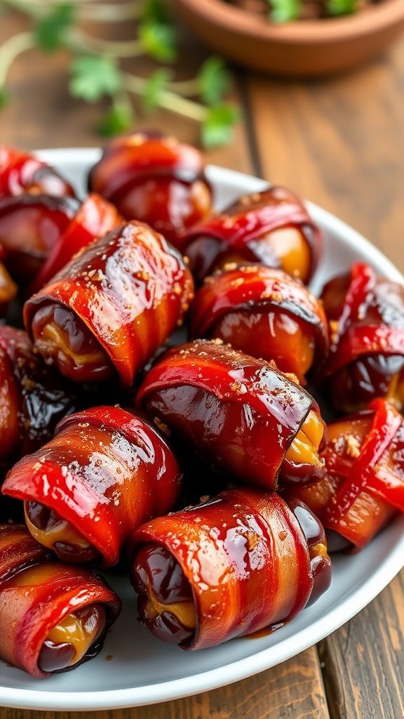 Sweet BBQ Bacon-Wrapped Dates