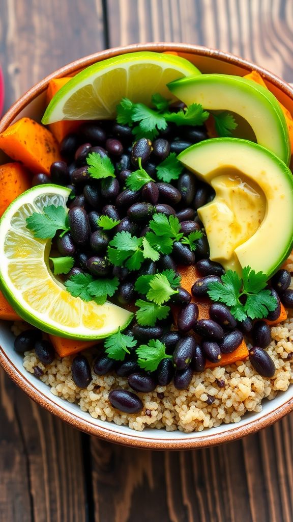 Sweet Potato and Black Bean Protein Bowl  