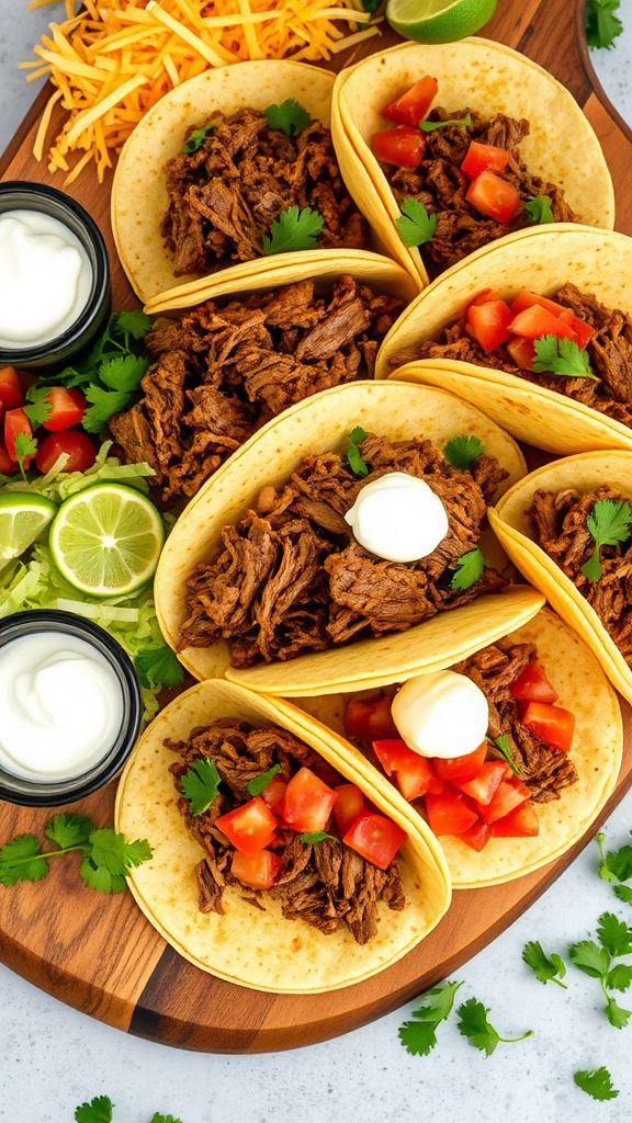 Taco Bar Slow Cooker Beef