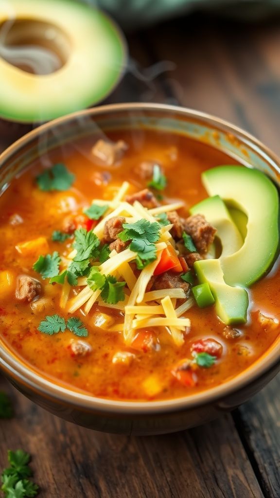 Taco-Inspired Keto Soup