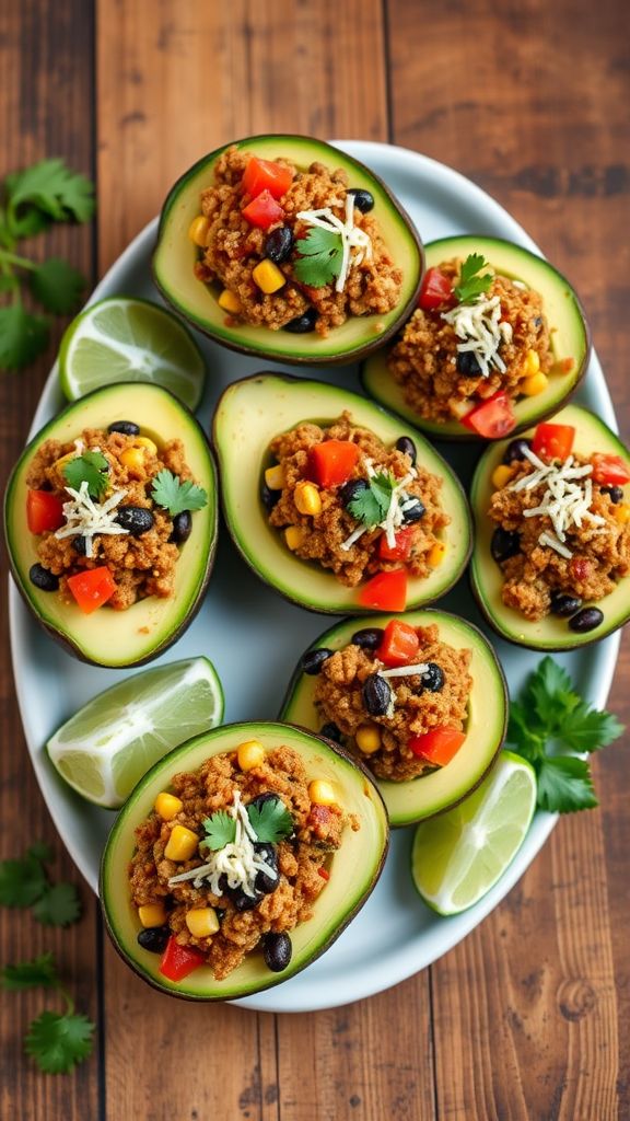 Taco-Stuffed Avocados  