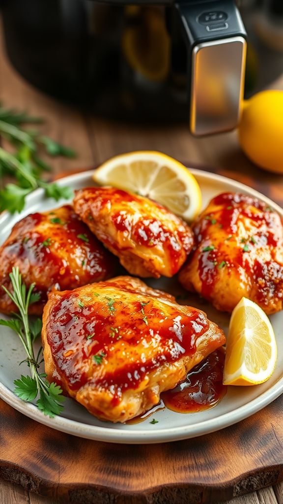 Tangy Air Fryer Chicken Thighs