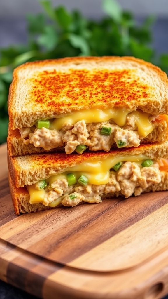 Tangy Tuna Melt with Whole Grain Bread  