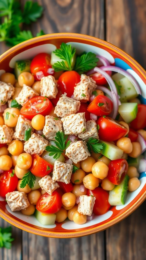 Tasty Tuna and Chickpea Salad  