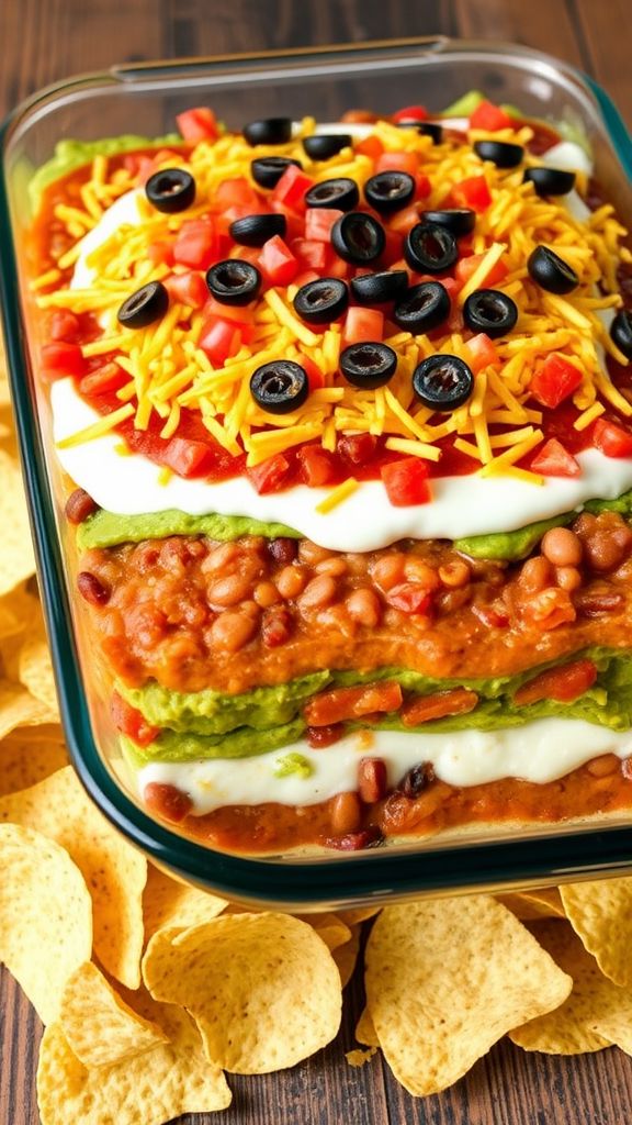 Tex-Mex Seven Layer Dip